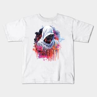 Hacker Game Urbain City Life Mistery Shadow Abstract Kids T-Shirt